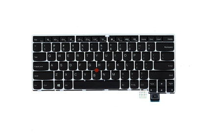 HAYOOVANT Laptop Non Backlit Keyboard US for IBM Lenovo ThinkPad 13 01AV040 01AV000 Silver