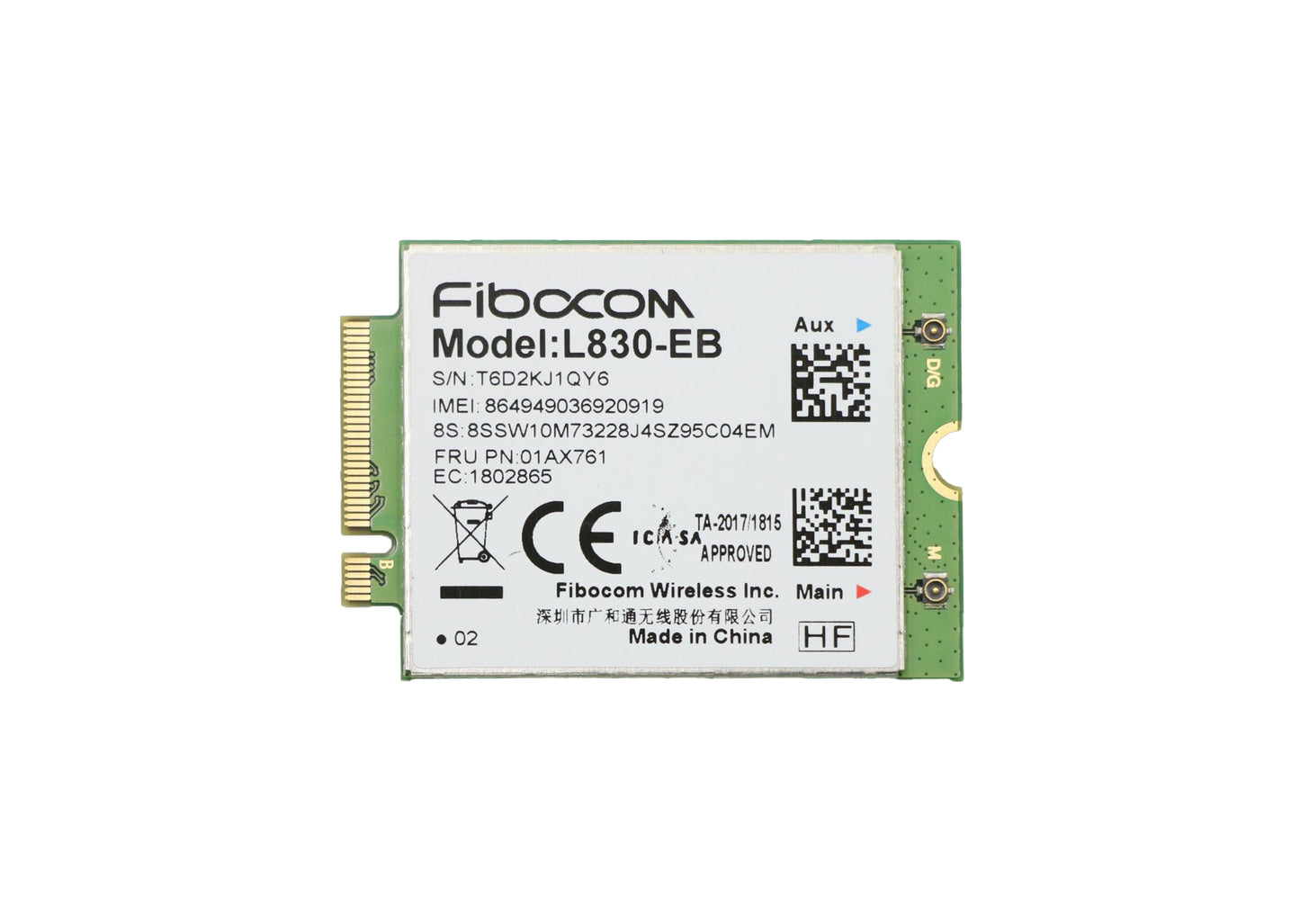 HAYOOVANT Laptop Fibocom L830-EB 4G Module for Thinkpad X280 X390 T480 T480s T490s T580 01AX761