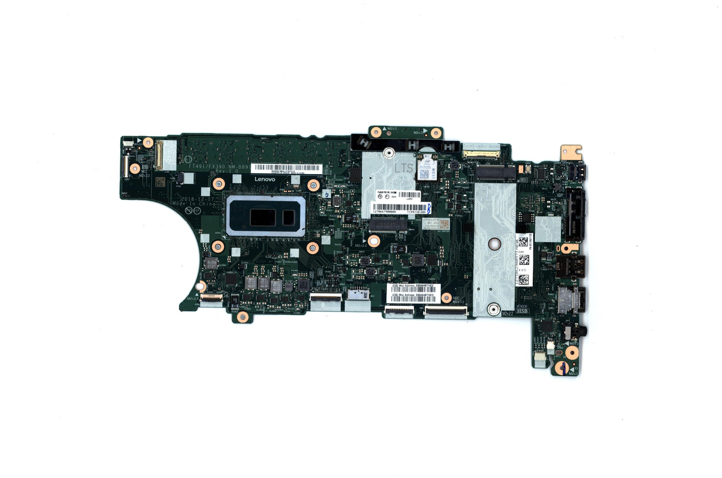 HAYOOVANT Laptop Motherboard for Lenovo ThinkPad T490S X390 NM-B891 i5-8265U 8GB 01HX898