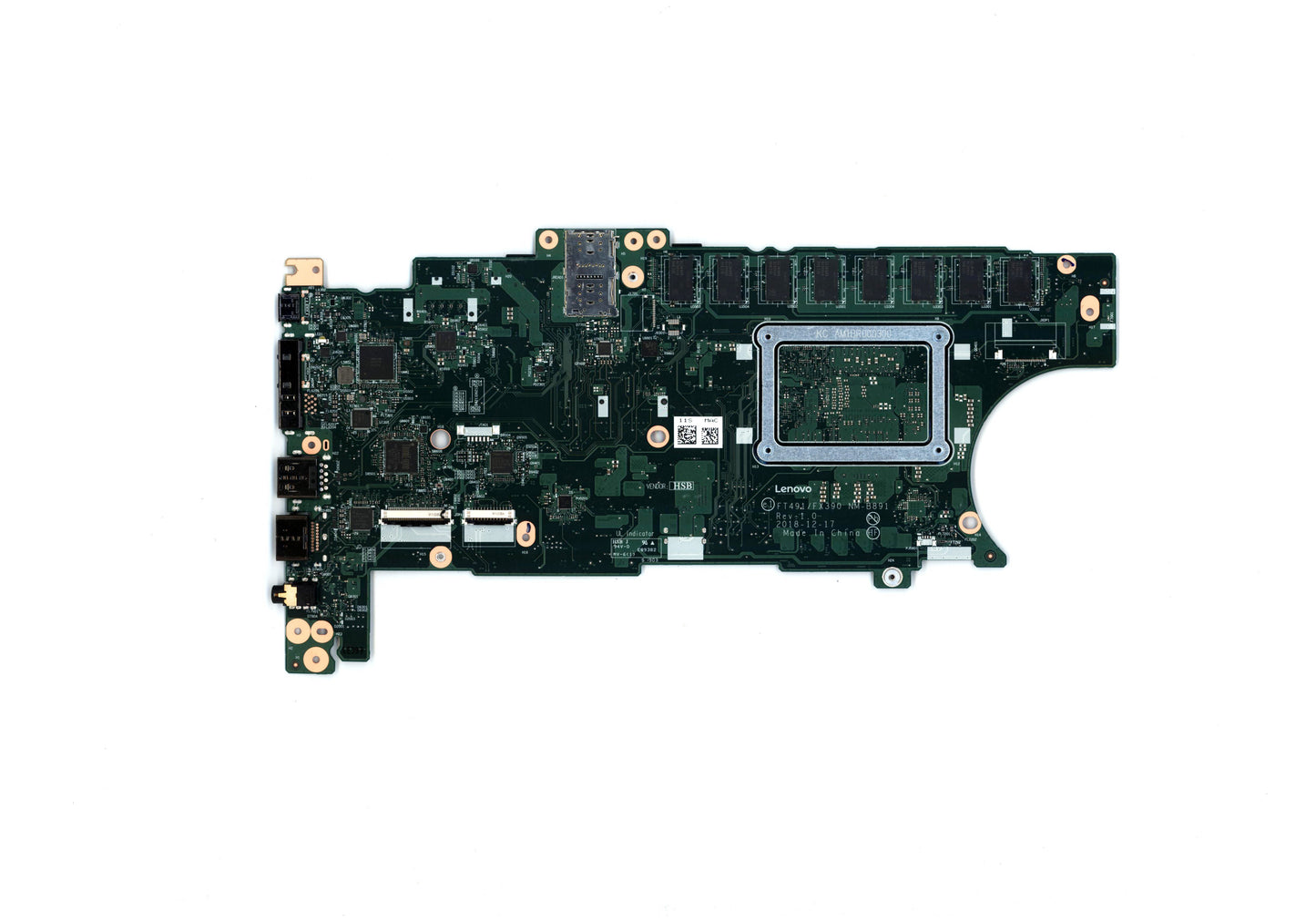 HAYOOVANT Laptop Motherboard for Lenovo ThinkPad T490S X390 NM-B891 i5-8265U 16GB 01HX904