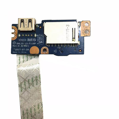 HAYOOVANT Laptop USB Card Reader IO Board For DELL Latitude 3490 LS-F118P LS-F118P 0JXKP3