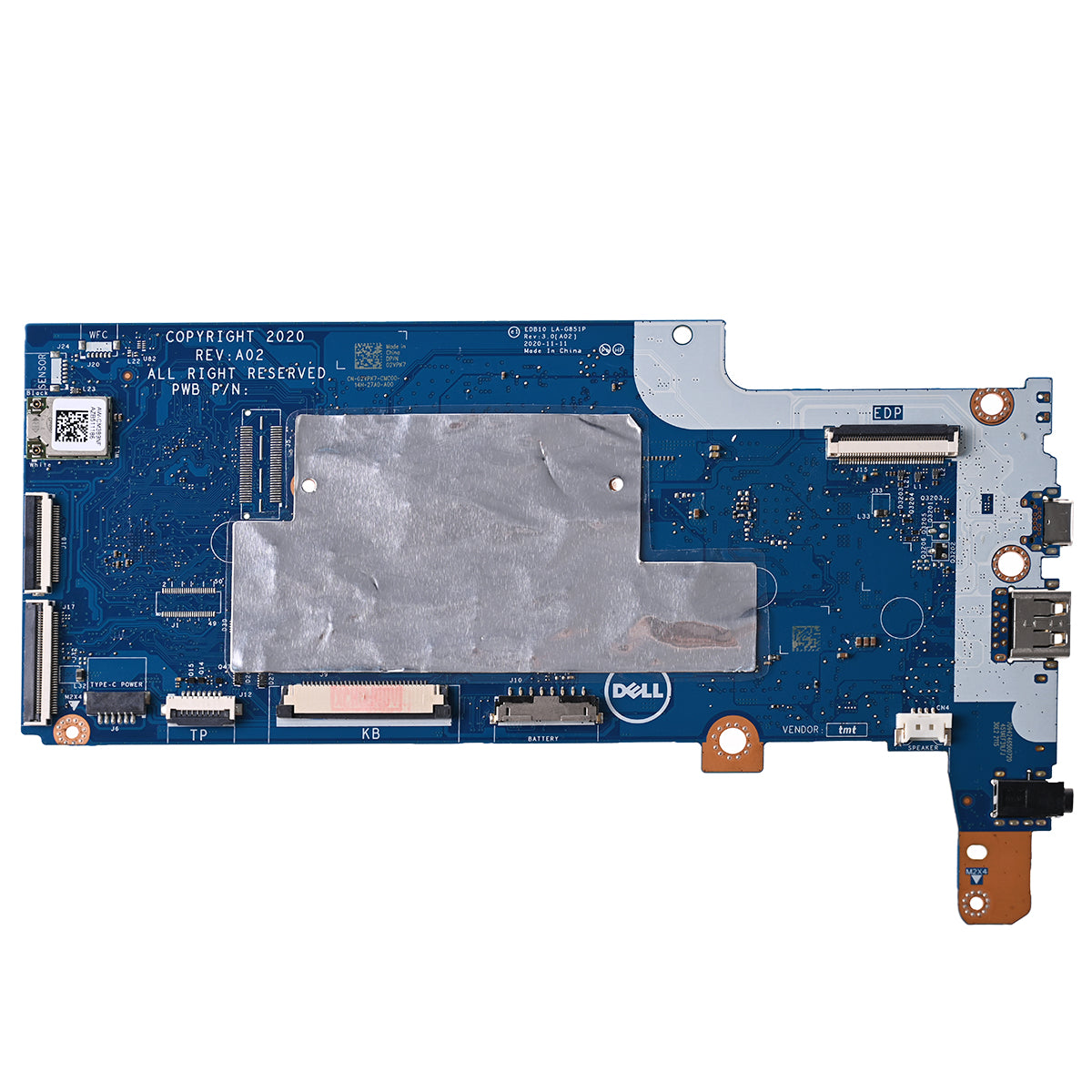 HAYOOVANT Laptop Motherboard for Chromebook 3100 Intel N4020 1.1Ghz 4GB 32GB 2VPK7 02VPK7