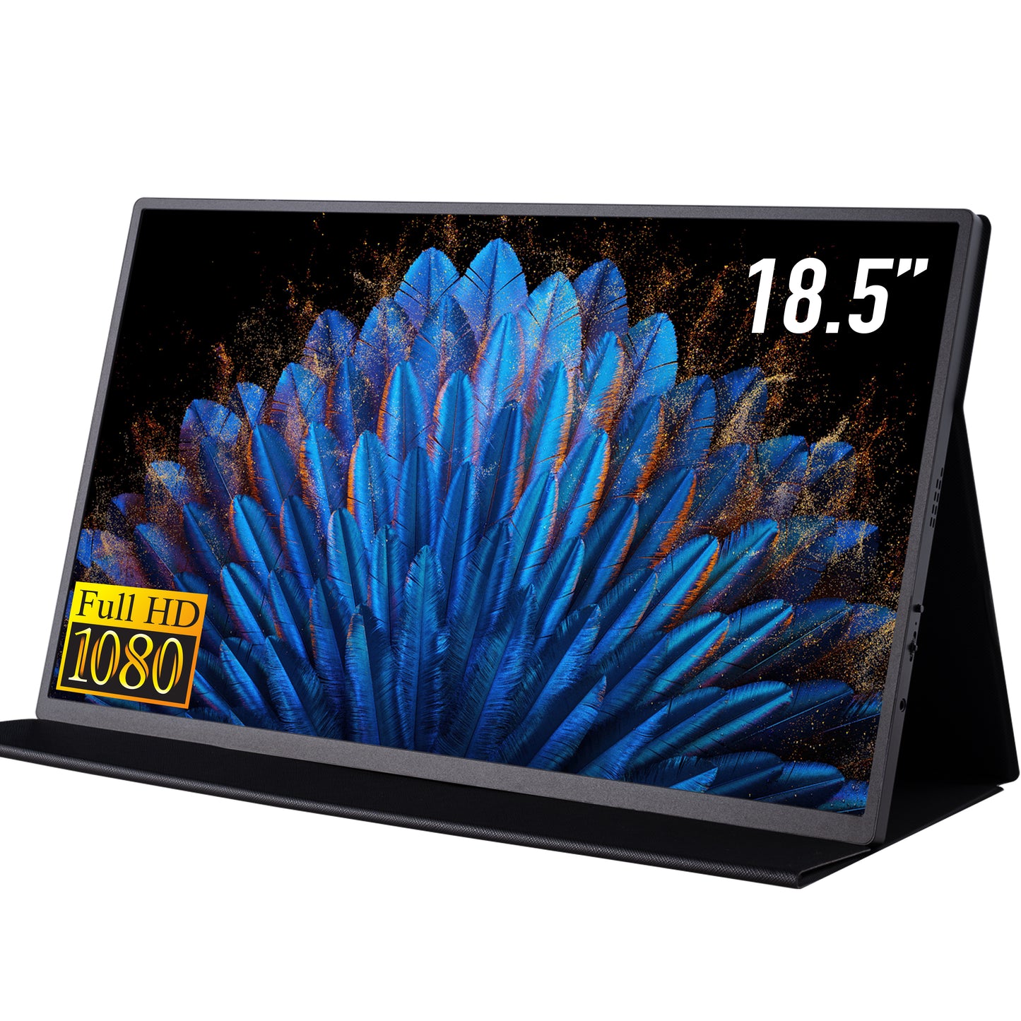 Portable Monitor - 18.5 Inch IPS Display with USB-C & HDMI, HDR, Second Screen for Gaming, Laptop, PS5/4, Xbox, Switch, MacBook, iPhone, Surface - Perfect for Office, Coffee Shops, and Travel