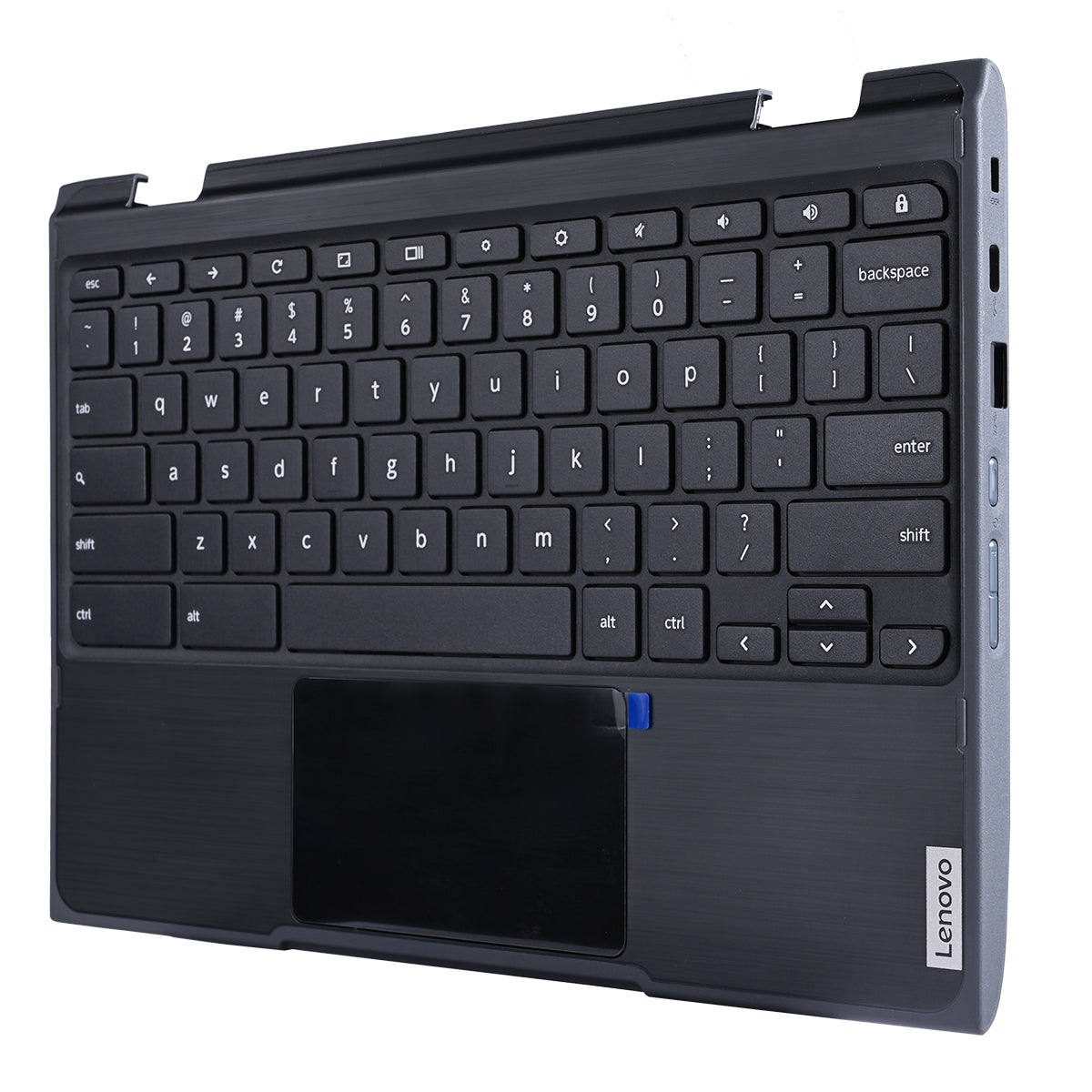 HAYOOVANT Palmrest Upper Case US Keyboard with Touchpad (No Webcam Hole), for Lenovo Chromebook 11 300e 2th 5CB0T79502