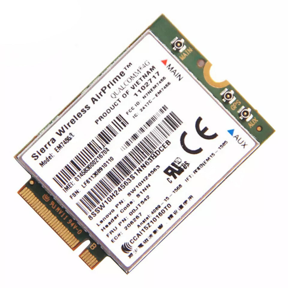 HAYOOVANT Laptop 4G LTE Wireless Module WWAN for Thinkpad X1 Yoga 1st Gen EM7455 00JT542