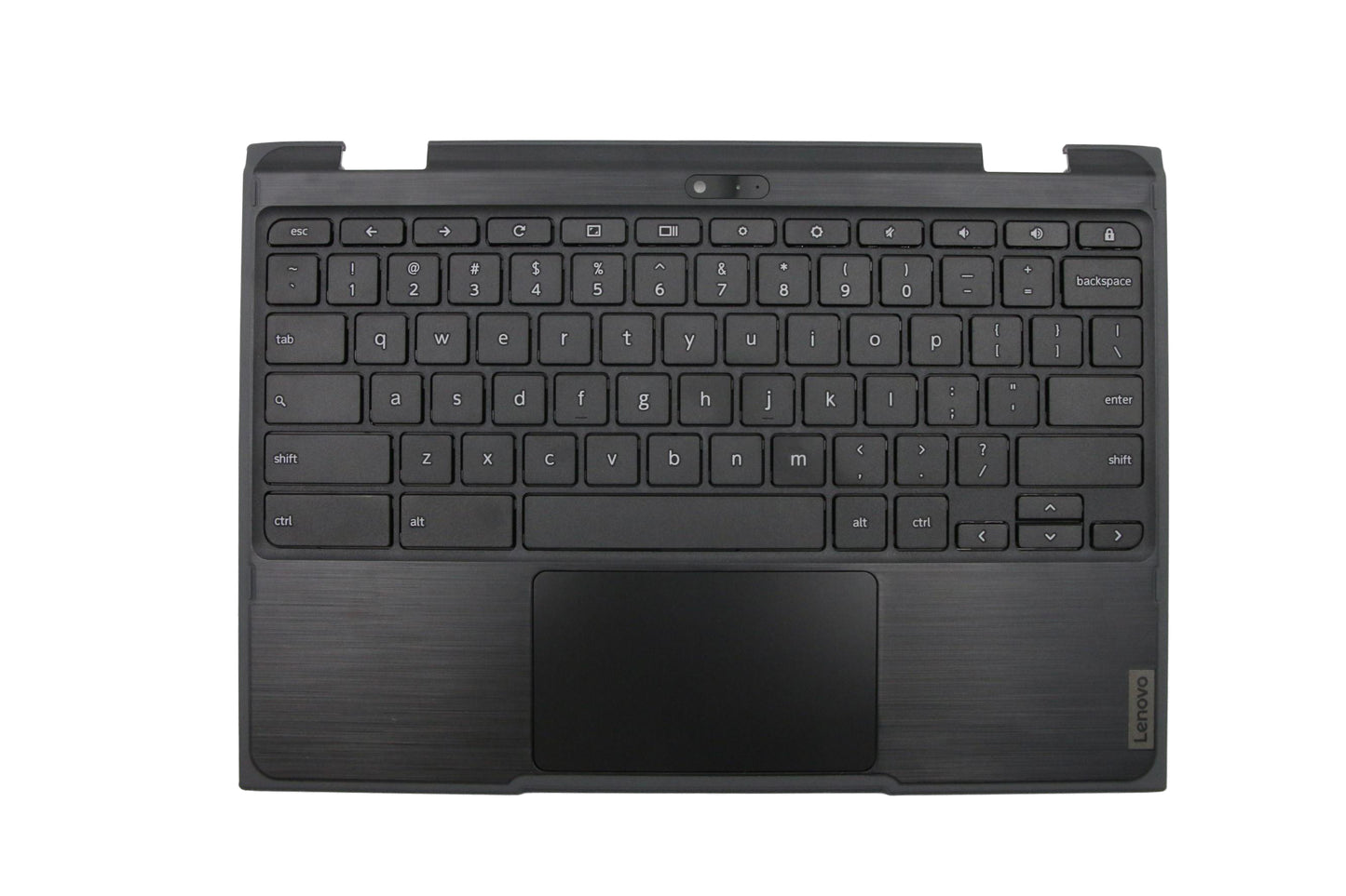 HAYOOVANT Laptop Palmrest with US Keyboard & Touchpad for Lenovo 300e Chromebook 2nd Gen 5CB0T79500 (WFC Hole, Not for MTK/AMD Version)