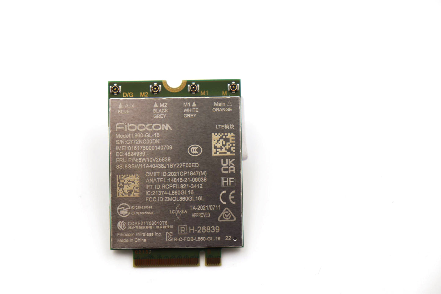 HAYOOVANT L860-GL-16 4G LTE WWAN Module for ThinkPad X1 Yoga 7th X1 Nano Gen 2 5W10V25838