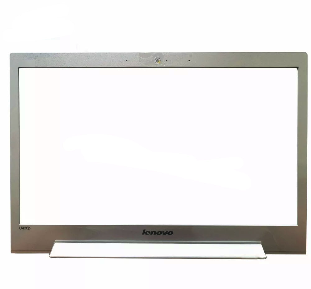 HAYOOVANT Laptop LCD Front Frame Bezel for Lenovo IdeaPad U430P silver 3DLZ9LBLV10